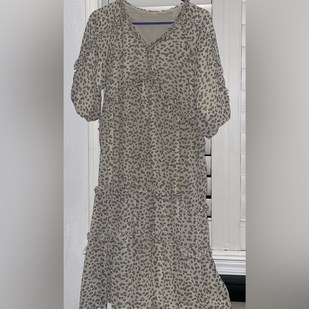 Elegant Floral Print Dress